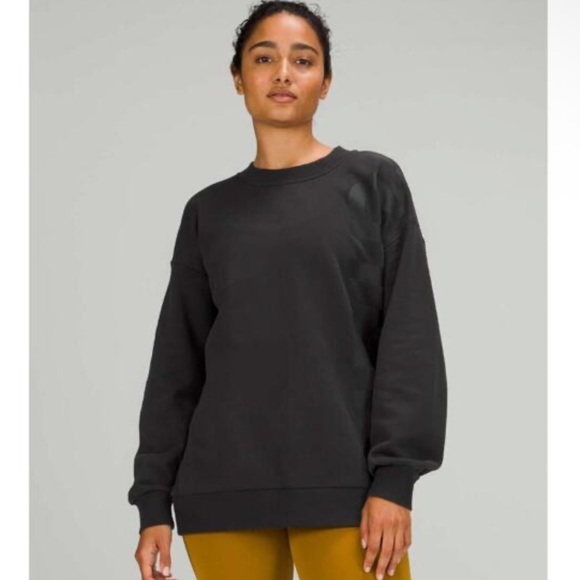lululemon athletica Tops - Lululemon Graphic Perfectly Oversized Crew